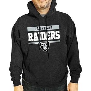 NEW Campus Colors Las Vegas Raiders Game Day Hoodie Sweatshirt Grey Mens Size XL